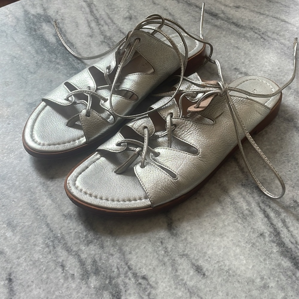Loeffler Randall Sandals silver
